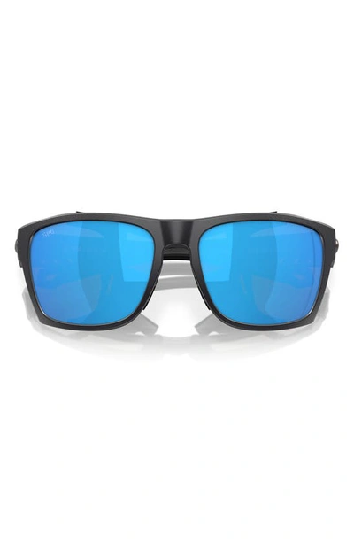Shop Costa Del Mar King Tide 6 58mm Polarized Rectangular Sunglasses In Blue