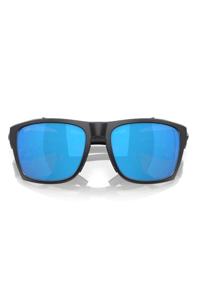 Costa Del Mar King Tide 6 58mm Polarized Rectangular Sunglasses In Blue