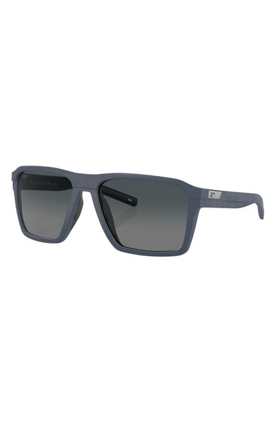Costa Del Mar Antille 58mm Gradient Polarized Square Sunglasses In Blue