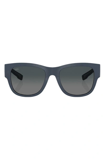 Shop Costa Del Mar Caleta 55mm Gradient Polarized Square Sunglasses In Grey Gradient