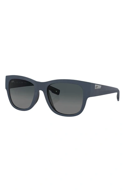 Costa Del Mar Caleta 55mm Gradient Polarized Square Sunglasses In Grey Gradient