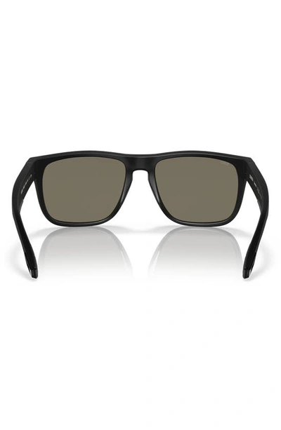Shop Costa Del Mar Spearo 56mm Polarized Square Sunglasses In Black/ Blue