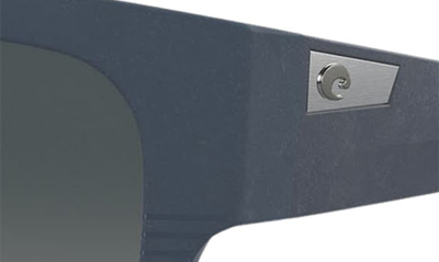 Costa Del Mar Caleta 55mm Gradient Polarized Square Sunglasses In Grey Gradient