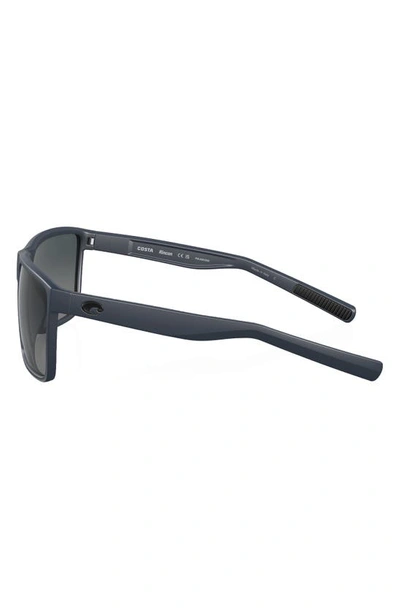 Costa Del Mar Rincon 63mm Gradient Polarized Oversize Rectangular Sunglasses In Grey Gradient