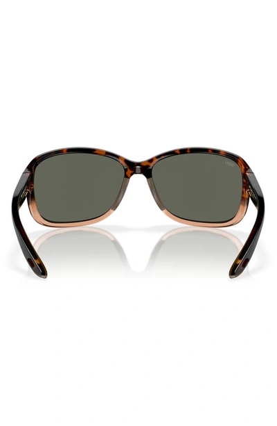 Costa Del Mar Seadrift 60mm Polarized Square Sunglasses In Grey Tort
