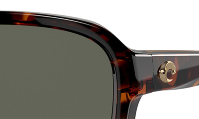 Costa Del Mar Seadrift 60mm Polarized Square Sunglasses In Grey Tort