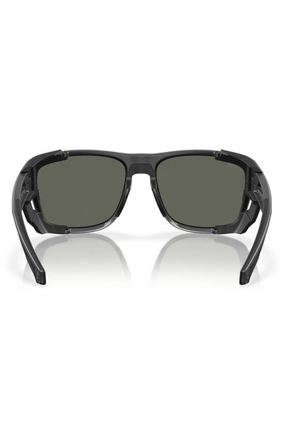 Shop Costa Del Mar King Tide 6 58mm Polarized Rectangular Sunglasses In Gray