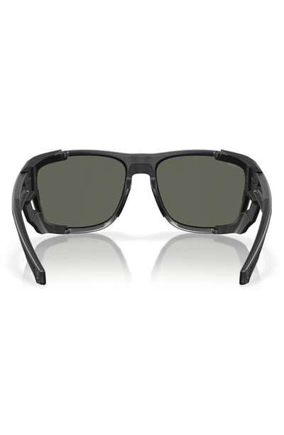 Costa Del Mar King Tide 6 58mm Polarized Rectangular Sunglasses In Gray