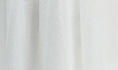 Shop Popatu Ruffle Sleeve Glitter Tulle Dress In White