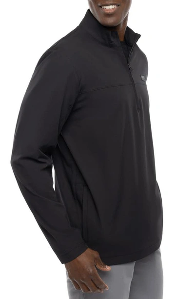 Travismathew Wanderlust Quarter Zip Pullover In Black