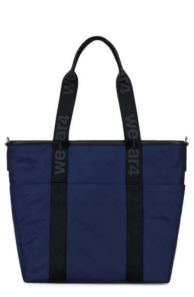 Shop We-ar4 The Anywhere Nylon Tote In Blue