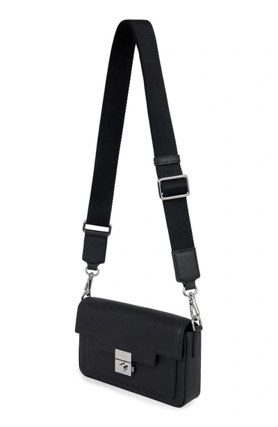 Shop We-ar4 The Retro Leather Crossbody Bag In Black