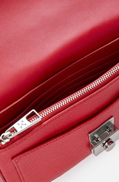 Shop We-ar4 The Retro Leather Crossbody Bag In Red