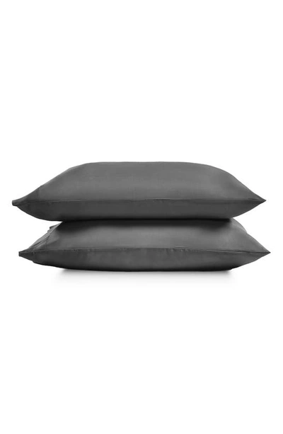 Shop Sijo Eucalyptus Tencel® Lyocell Pillowcase Set In Storm