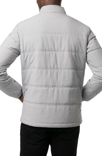 Shop Travismathew Interlude Puffer Jacket In Heather Sleet