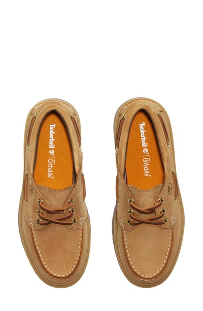 Shop Timberland Stone Street Platform Boat Shoe In Wheat