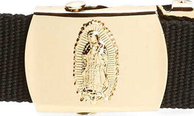 Shop Bella Dona Virgencita Belt In Gold/ Our Lady