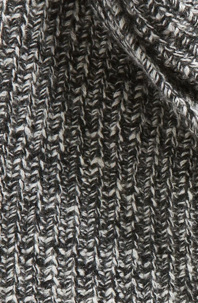 Shop Vince Marl Shaker Stitch Wool & Cashmere Scarf In Black/ Cream