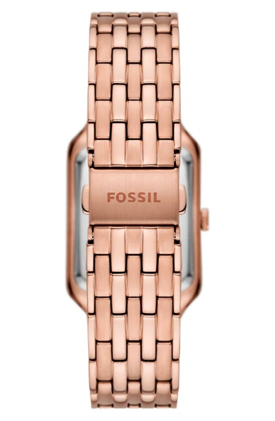 Shop Fossil Raquel Bracelet Watch, 26mm In Rose Gold