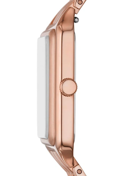 Shop Fossil Raquel Bracelet Watch, 26mm In Rose Gold