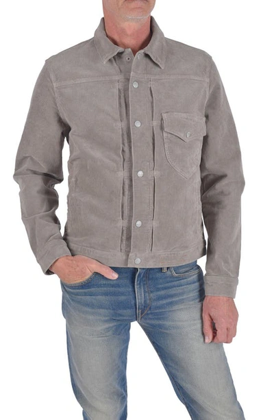 Shop Hiroshi Kato The Blade Stretch Corduroy Jacket In Light Gray