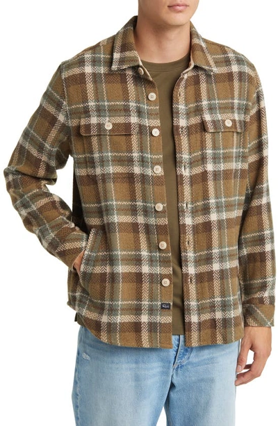 Shop Rails Berkshire Plaid Flannel Shirt Jacket In Dutch Sage Birch