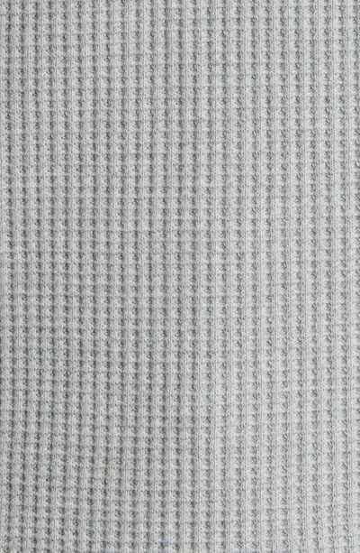 Rails Wade Waffle Thermal Long Sleeve Tee Heather Grey In Heather Grey