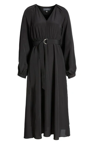 Shop Ted Baker Comus Long Sleeve Belted Dress In Black