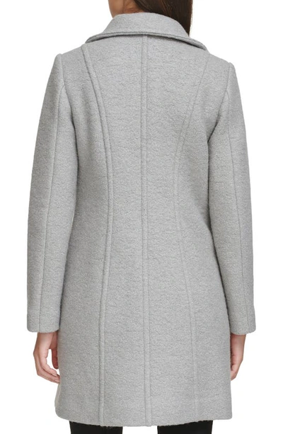 Kenneth Cole Wool-blend Coat In Light Grey