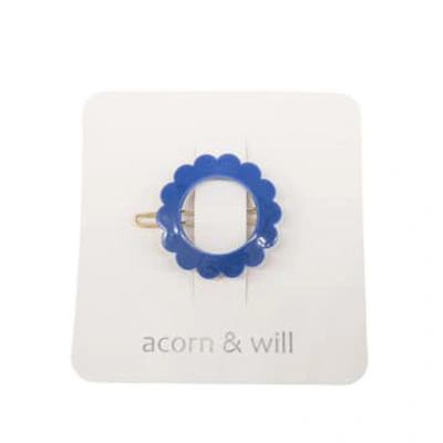 Shop Acorn & Will Scallop Circle Hair Clip (various Colours)