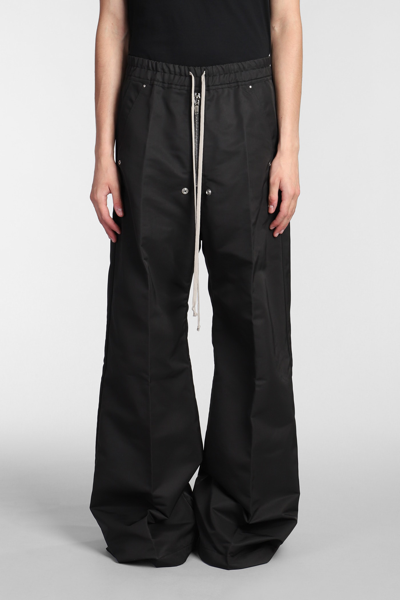 Shop Rick Owens Wide Bela Pants Pants In Black Polyester