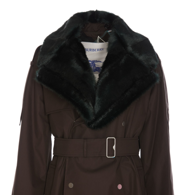 Shop Burberry Kennington Trench In Brown