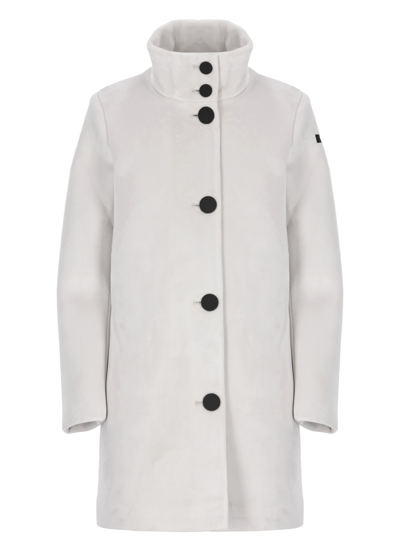 Shop Rrd - Roberto Ricci Design Velvet Neo Wom Coat In White