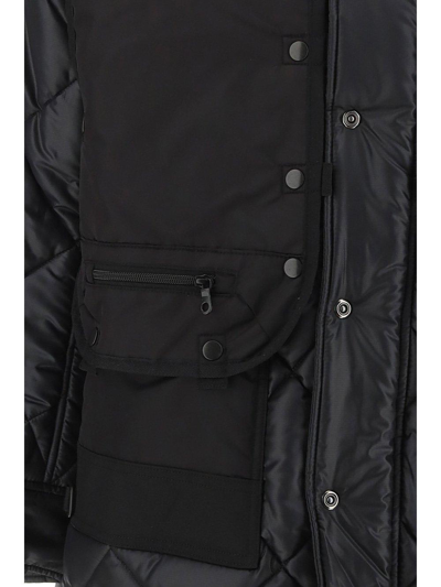 Shop Junya Watanabe X Innerraum Buttoned Hooded Parka In Black