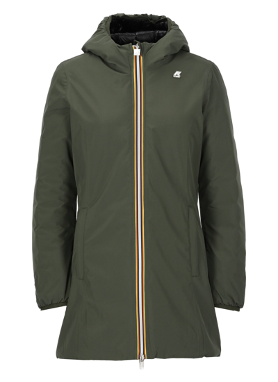 Shop K-way Denise Thermo Down Jacket In Green