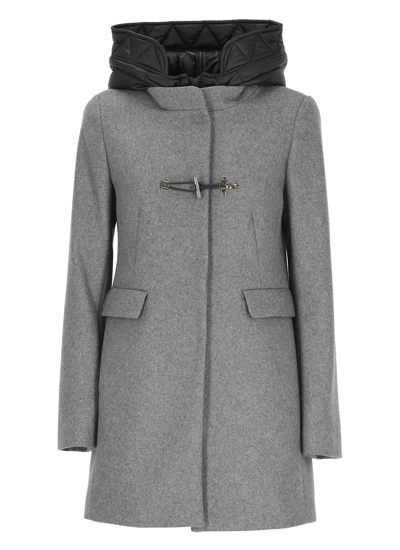 Shop Fay Wool Coat In Grey