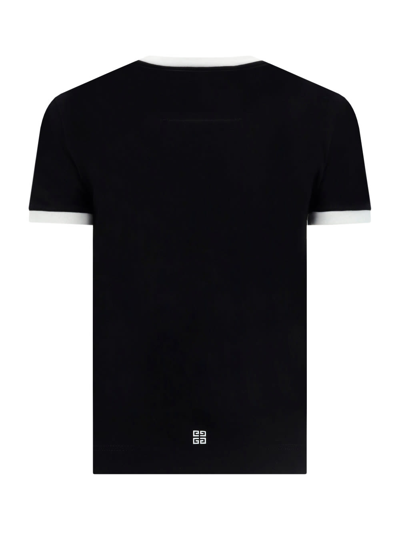 Shop Givenchy Ringer T-shirt In Black/white