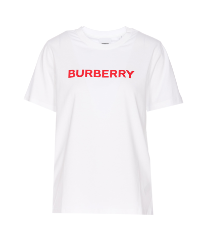 Shop Burberry Print Logo T-shirt In White
