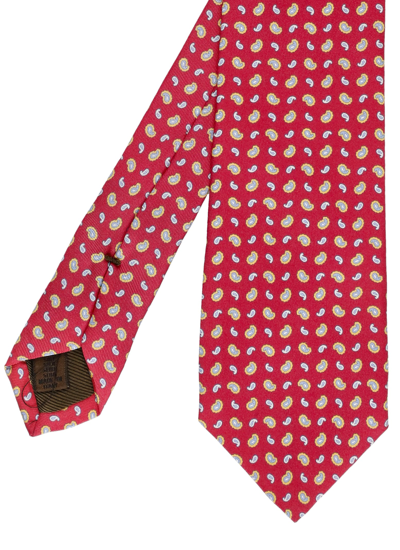 Shop Church's Silk Tie In Red