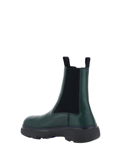 Shop Burberry Ankle Boots In Vine