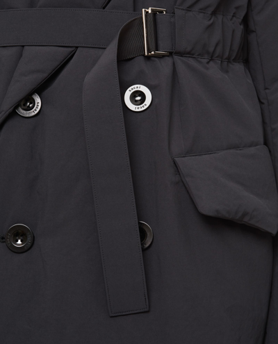 Shop Sacai Padded Short Coat In Black