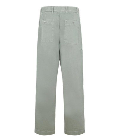 Shop Lemaire Mllitary Pants In Hedge Green