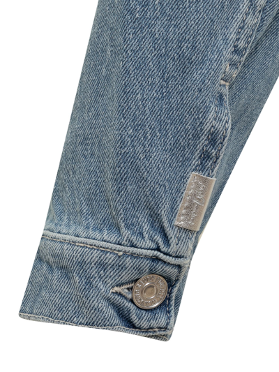 7 For All Mankind Adr X 7fam Cropped Jacket In Babe In Light Blue