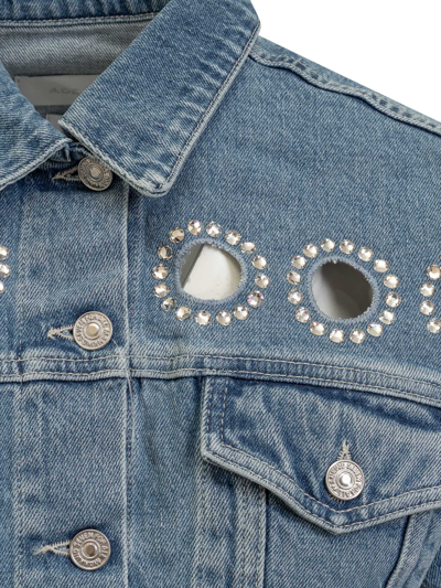 7 For All Mankind Adr X 7fam Cropped Jacket In Babe In Light Blue
