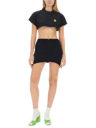 Shop Barrow Cropped T-shrit In Nero