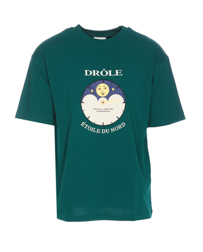 Shop Drôle De Monsieur Etoile Du Nord T-shirt In Green