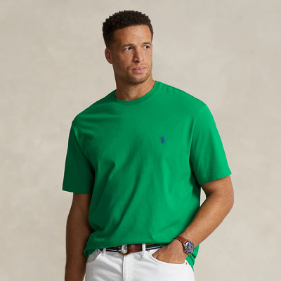Shop Polo Ralph Lauren Jersey Crewneck T-shirt In Billiard/c7315
