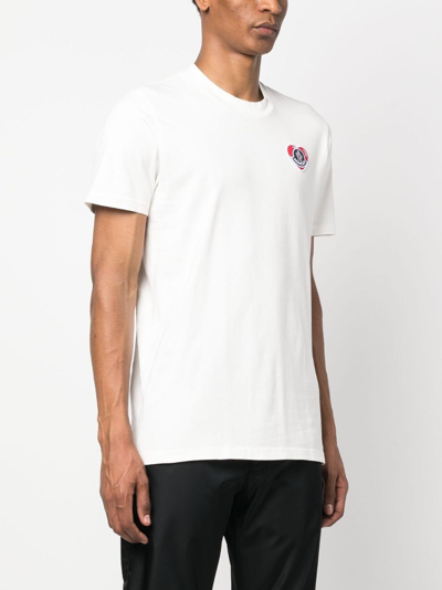 Shop Moncler Short Sleeves T In White