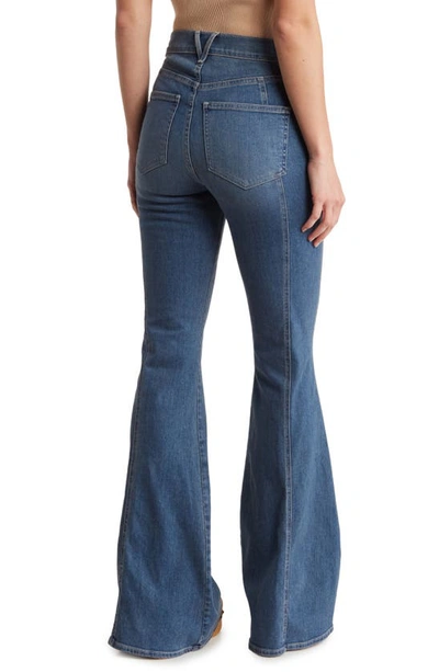 Shop Veronica Beard Sheridan Flare Jeans In Dark Hale