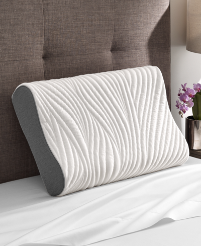 Shop Hotel Collection Memory Foam Contour Pillow, King, Created For Macy's In White